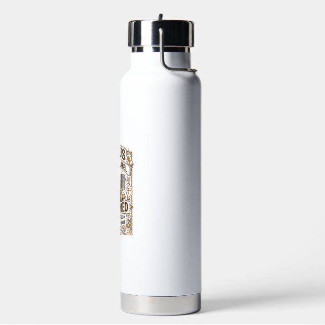 Jesus Barcode Label Redeemed Jesus Barcode Redeeme Water Bottle (Left)