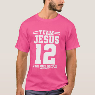 Jesus Baseball Team Jesus Christian Matthew 2819 V T-Shirt