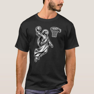 Jesus Basketball Dunk - Sports Satire T-Shirt