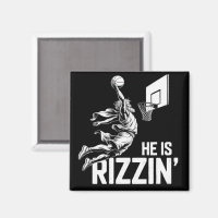 Jesus Basketball He Is Rizzin' Funny Christian 
