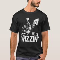 Jesus Basketball He Is Rizzin' Funny Christian