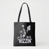 Jesus Basketball He Is Rizzin' Funny Christian 