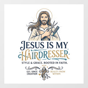 Jesus Beauty Salon Hairstylist T-Shirt Inspiration