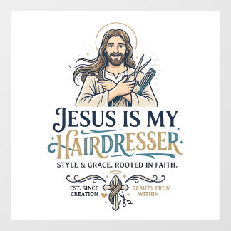Jesus Beauty Salon Hairstylist T-Shirt Inspiration