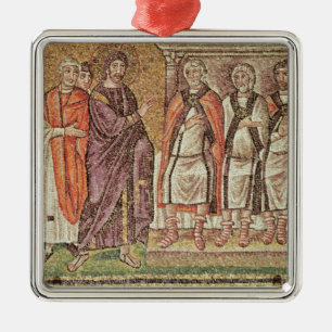 Jesus before Caiphus Metal Tree Decoration