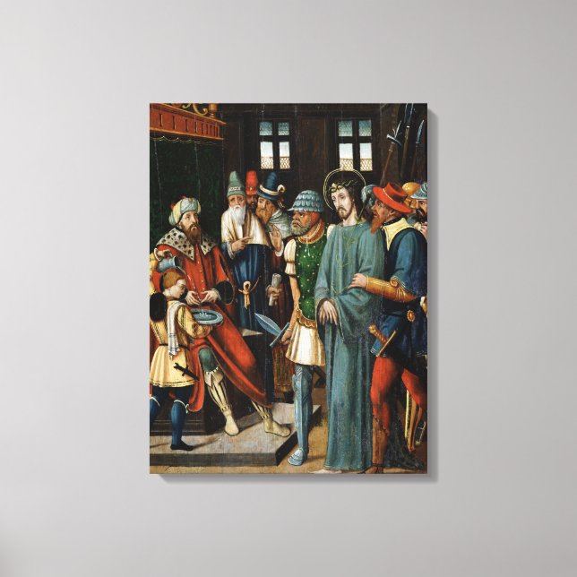 Jesus Before Pilate Canvas Print (Front)