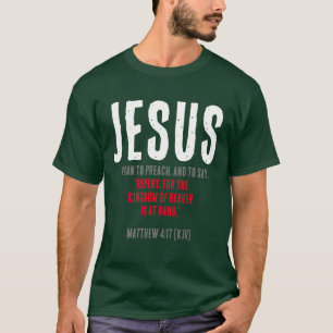 JESUS Began To Preach. Deep Forest Christmas T-Shirt