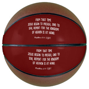 JESUS Began To Preach: Repent - Modern Christmas Basketball
