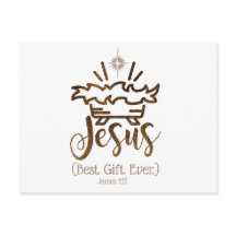 JESUS BEST GIFT EVER Christmas Nativity Scripture