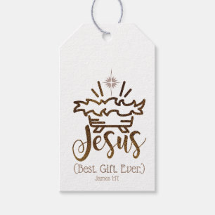JESUS BEST GIFT EVER Christmas Scripture Gift Tags