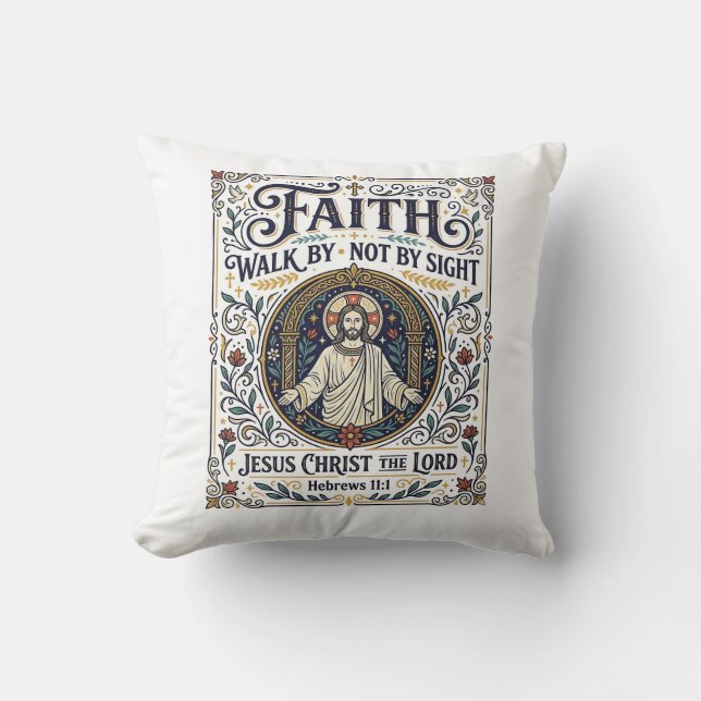 Jesus Bible Journalling Scripture Art Shirt Christ Cushion (Front)