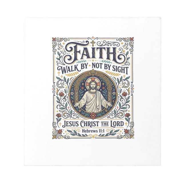 Jesus Bible Journalling Scripture Art Shirt Christ Notepad (Front)