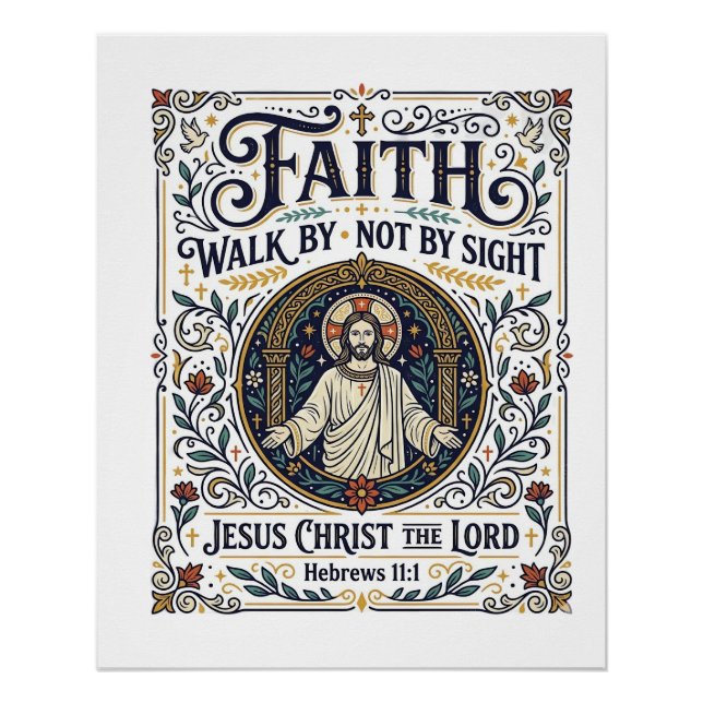 Jesus Bible Journalling Scripture Art Shirt Christ Poster (Front)