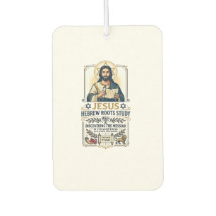 Jesus Bible Languages Hebrew Greek Nerd Shirt Fait Car Air Freshener