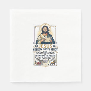 Jesus Bible Languages Hebrew Greek Nerd Shirt Fait Napkin
