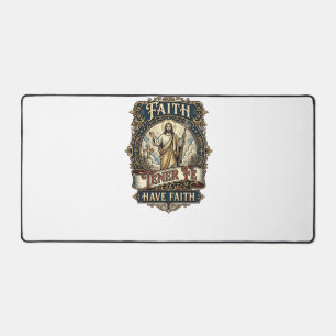 Jesus Bilingual Multicultural Families Shirt Faith Desk Mat