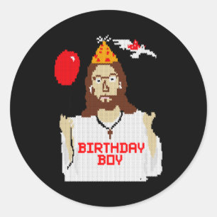 Jesus Birthday Boy Christmas Essential T Shirt Classic Round Sticker