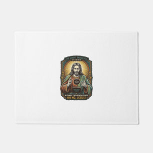 Jesus Black Screen Forgotten Webcam Cover Virtual Doormat