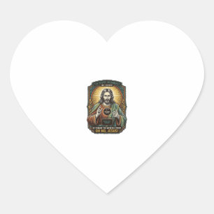 Jesus Black Screen Forgotten Webcam Cover Virtual Heart Sticker