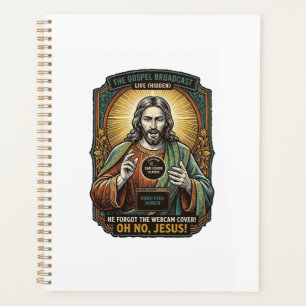 Jesus Black Screen Forgotten Webcam Cover Virtual Planner