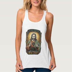 Jesus Black Screen Forgotten Webcam Cover Virtual Singlet