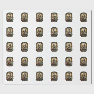 Jesus Black Screen Forgotten Webcam Cover Virtual  Wrapping Paper