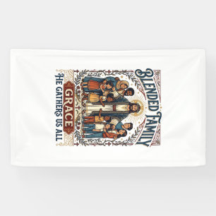 Jesus Blended Family Stepfamily Shirt Christian Gr Banner