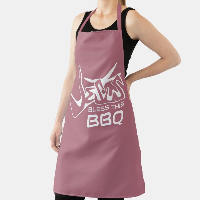 Jesus Bless This BBQ Apron (Insitu)