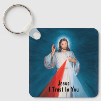 Jesus Blessing Divine Mercy Catholic Verse Key Ring
