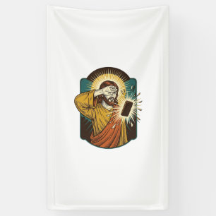 Jesus Blinding Max Phone Brightness Midnight Scrol Banner