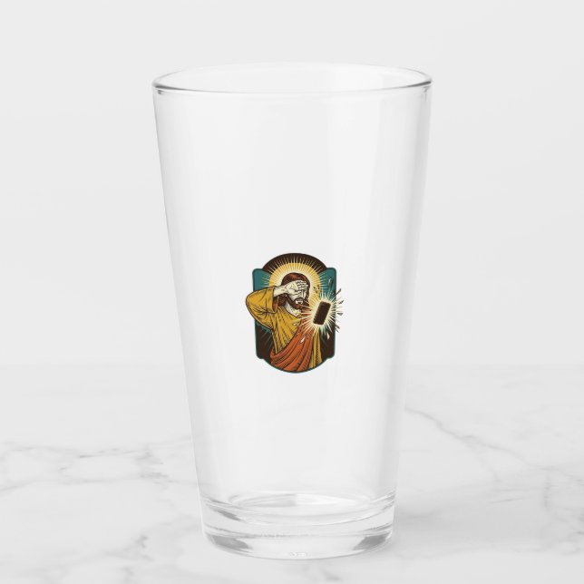 Jesus Blinding Max Phone Brightness Midnight Scrol Glass (Front)