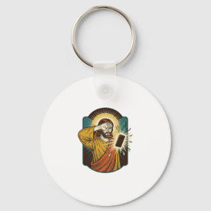 Jesus Blinding Max Phone Brightness Midnight Scrol Key Ring