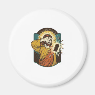 Jesus Blinding Max Phone Brightness Midnight Scrol Magnet