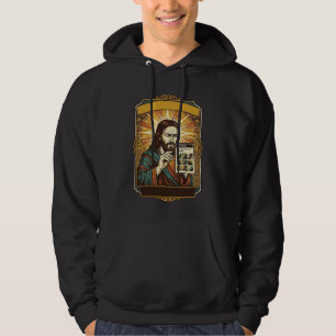 Jesus Blurry Stairs Captcha Test Tech Security Hum Hoodie