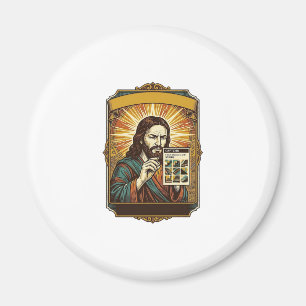 Jesus Blurry Stairs Captcha Test Tech Security Hum Magnet