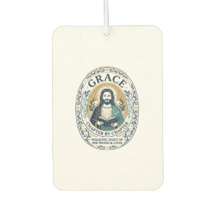 Jesus Book Club Reading Community Graphic Tee Chri Car Air Freshener