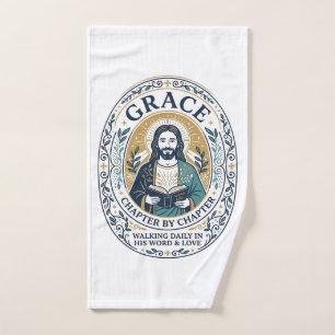 Jesus Book Club Reading Community Graphic Tee Chri Hand Towel