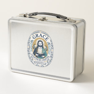 Jesus Book Club Reading Community Graphic Tee Chri Metal Lunch Box
