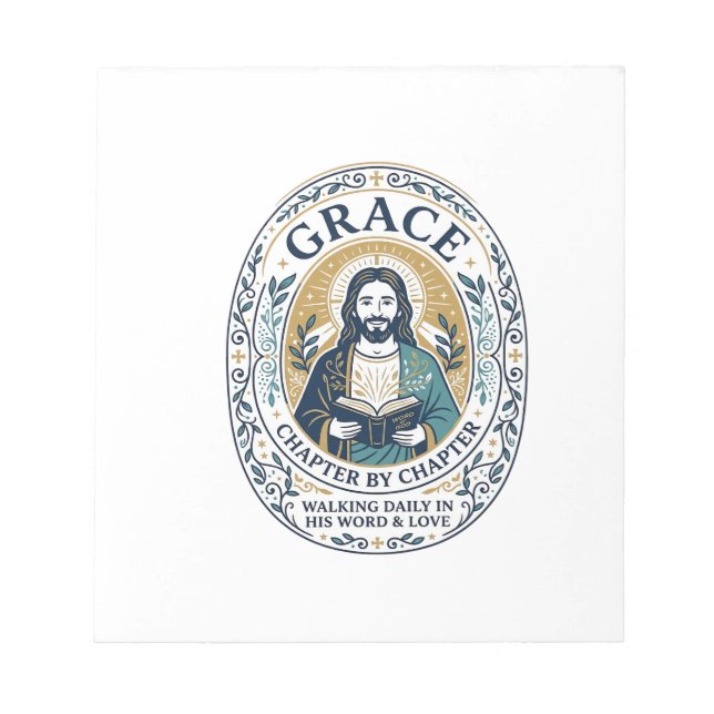 Jesus Book Club Reading Community Graphic Tee Chri Notepad (Front)