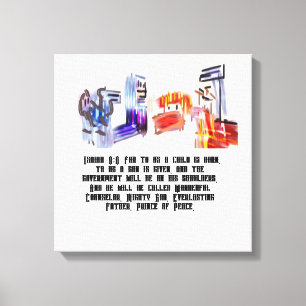 jesus born canvas print