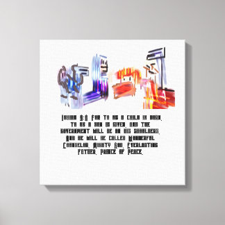 jesus born canvas print