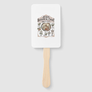 Jesus Botanical Chart Biblical Plants Jesus Botani Hand Fan