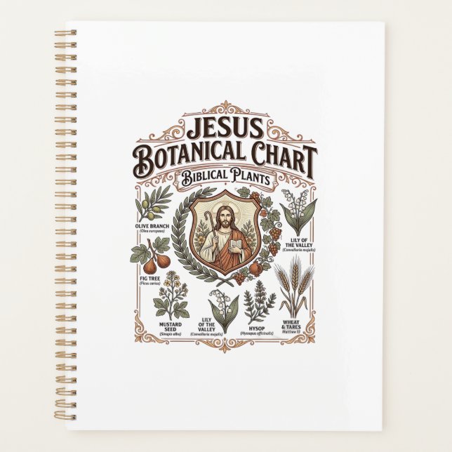 Jesus Botanical Chart Biblical Plants Jesus Botani Planner (Front)