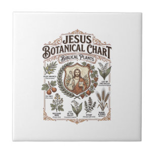 Jesus Botanical Chart Biblical Plants Jesus Botani Tile