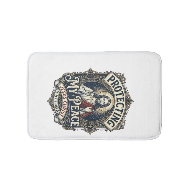 Jesus Boundaries Self Respect Shirt Faith Based De Bath Mat (Front)