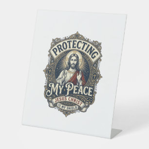 Jesus Boundaries Self Respect Shirt Faith Based De Pedestal Sign