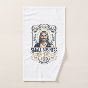 Jesus Boutique Small Business Owner Shirt Christia Hand Towel