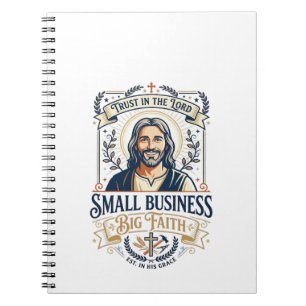 Jesus Boutique Small Business Owner Shirt Christia Notebook