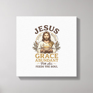 Jesus Bowling Vintage Shirt Christian Graphic_1 Canvas Print