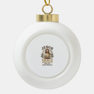 Jesus Bowling Vintage Shirt Christian Graphic_1 Ceramic Ball Christmas Ornament